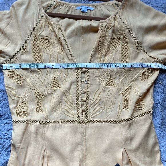 NWT Bohemian O’Neill Rayna Romper loose fit yellow large tomatogirl vibes - Picture 5 of 8